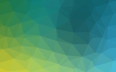 Obraz premium Light Blue, Yellow vector polygonal background.