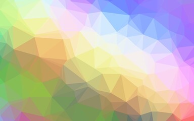 Obraz premium Light Multicolor, Rainbow vector abstract mosaic background.