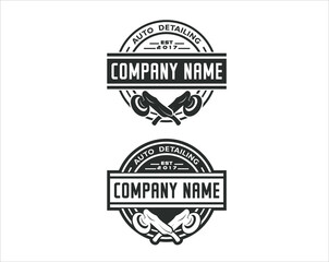 A logo template for auto detailing.