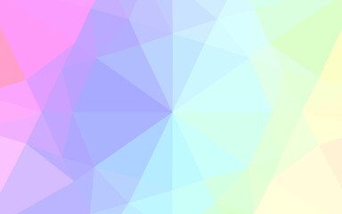 Obraz premium Light Multicolor, Rainbow vector blurry hexagon texture.