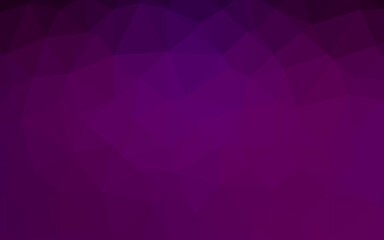 Obraz premium Dark Purple vector low poly texture.