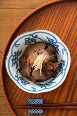 鶏レバーの煮物