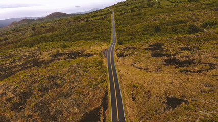 Aerial Piilani Highway, Maui, Hawaii