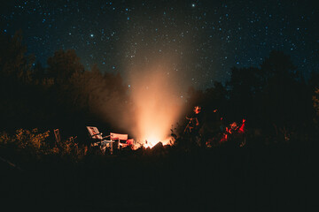 Stars by the Camp Fire Light