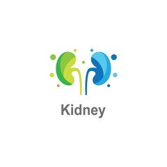 Obraz premium Kidney care logo images