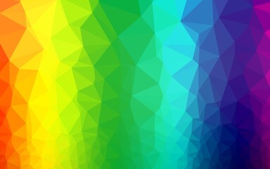 Light Multicolor, Rainbow vector abstract polygonal cover.