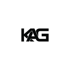 kag letter original monogram logo design