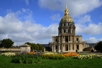 The National Residence of the Invalids with the church of the golden dome, Paris, France
