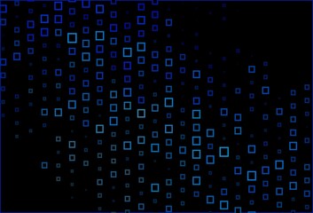 Dark BLUE vector background in polygonal style.