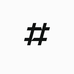Obraz premium hashtag and chat logo. social media icon