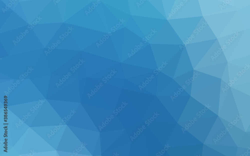 Wall mural light blue vector polygonal template.