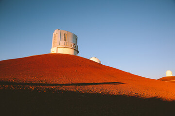 Fototapeta premium SUNSET AT Mauna Kea, Big island, Hawaii