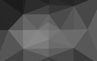 Dark Silver, Gray vector abstract mosaic backdrop.