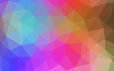 Light Multicolor, Rainbow vector abstract polygonal texture.