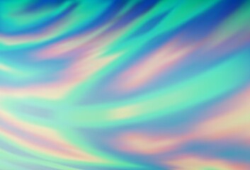 Light Blue, Yellow vector blurred bright pattern.