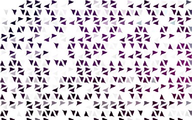 Light Purple vector template with crystals, triangles.