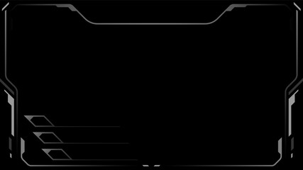 HUD overlay sci fi black theme