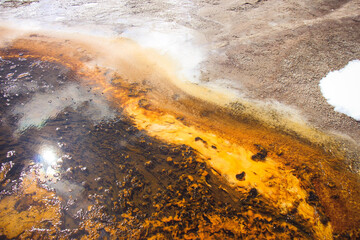 geyser at yellowstone national park