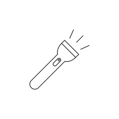 Flashlight icon design isolated on white background
