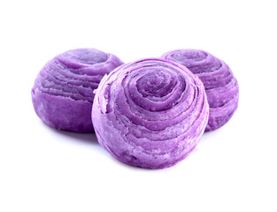 Chinese Pastry or Thai Moon Cake with Purple Sweet Potato.