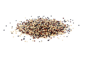 quinoa isolated on the white background