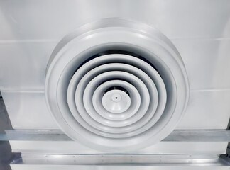 Obraz premium Air Ventilating tube installed on the ceiling.