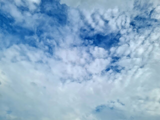 Blue sky background with clouds