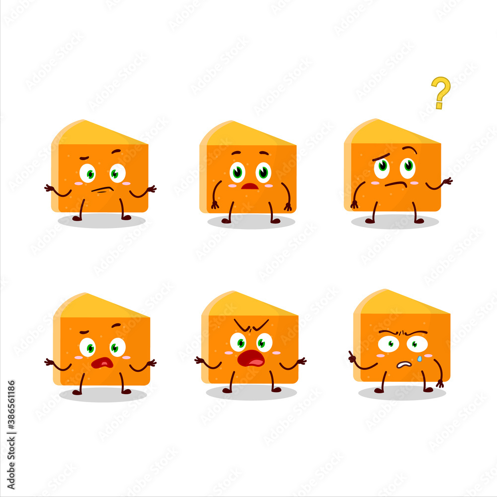 Sticker cartoon character of pumpkin cake with what expression