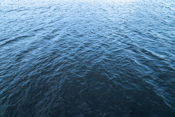 Blue ocean water surface, natural background photo