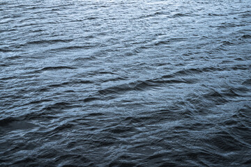 Blue sea water surface, natural background photo