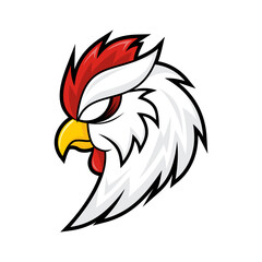 White Rooster Logo Design