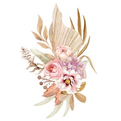 Neutrals and Dried flower arrangement