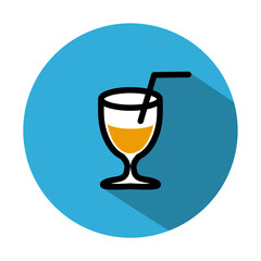 The best Wine Glass icon. vector illustration, flat design style