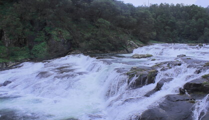 pykara falls, popular tourist attraction of ooty hill station in tamilnadu, south india