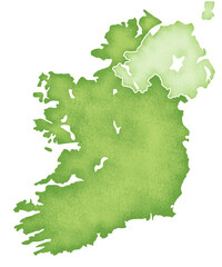 アイルランドの地図