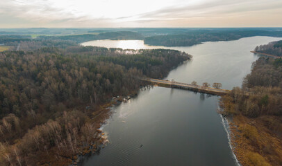 autumn forest by the lake