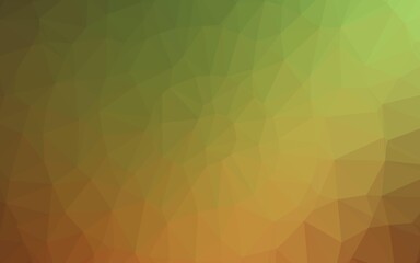 Fototapeta premium Light Green, Red vector blurry triangle template.