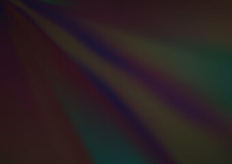 Dark Black vector blurred bright template.