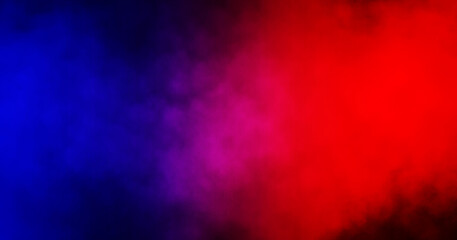 Abstract image of Colorful smoke or fog in black background.