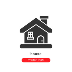 house icon vector illustration. house icon glyph design.