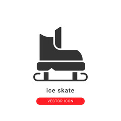 ice skate icon vector illustration. ice skate icon glyph design.