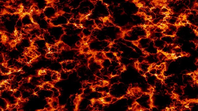 Rain drop on water flame lava break out glow mineral texture on dark marble moving background