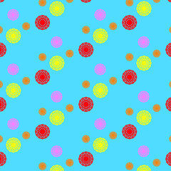 Seamless pattern on blue background. Can be used for wrapping paper, wallpaper, website etc.