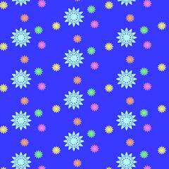 Seamless pattern on light purple background. Can be used for wrapping paper, wallpaper, website etc.