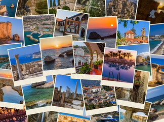 Fototapeta na wymiar Collage of Cyprus images (my photos)