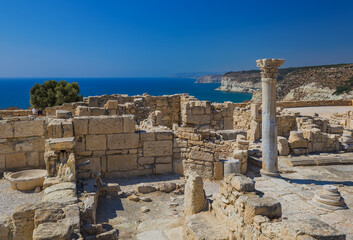 Ancient Kourion archaeological site in Limassol Cyprus