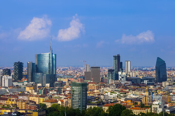 Fototapeta na wymiar Cityscape Milan Italy