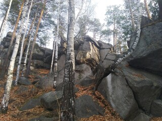Sokol stone in Sverdlovsk region, Russia