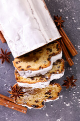traditional stollen fruit and spices