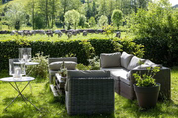 sevarac d'aveyron, jardins, meubles de jardin